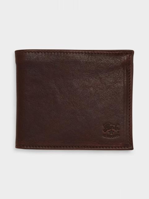 IL BISONTE Il Bisonte Leather Bi-fold Wallet in Caffe