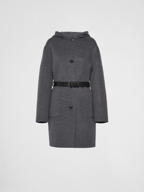 Prada Single-breasted double wool coat