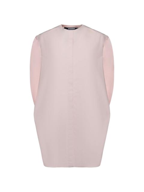 JACQUEMUS crew-neck mini dress