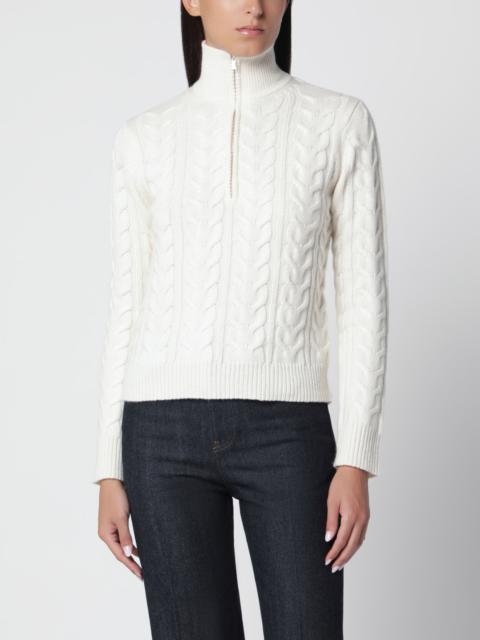 Max Mara Mxmlibero White Cashmere Sweater