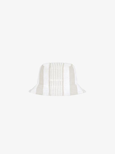 Givenchy GIVENCHY BUCKET HAT IN COTTON TOWELLING WITH STRIPES