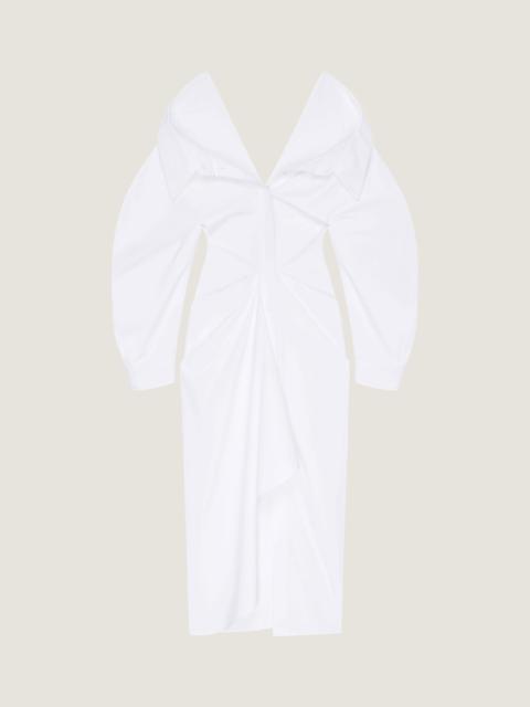 Givenchy SLASHED LONG SHIRT DRESS IN POPLIN