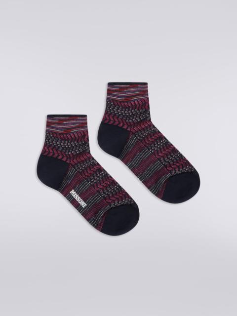 Missoni Multi-worked short cotton and nylon socks