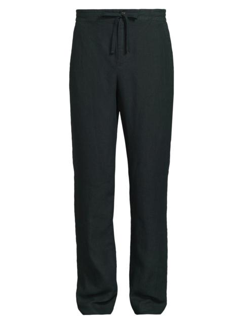 Vince Men's Lightweight Hemp Pants - Seaweed