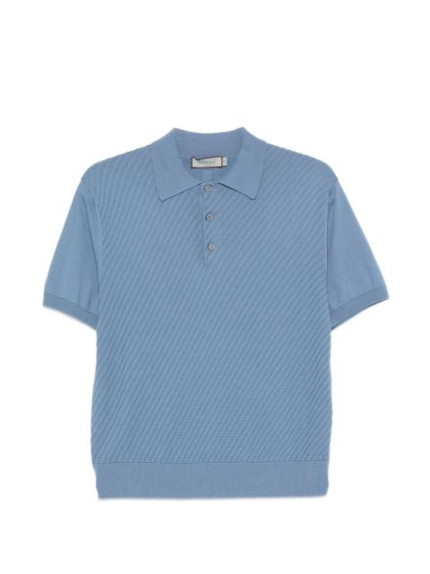 Canali textured polo shirt