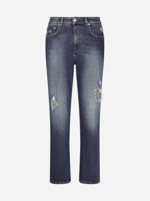 Dolce & Gabbana Boyfriend jeans with rips