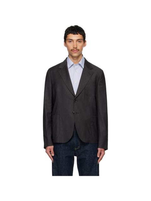 Paul Smith Brown Two-Button Patch Pocket Blazer