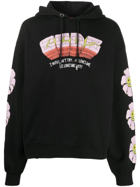 GCDS logo-print drawstring hoodie