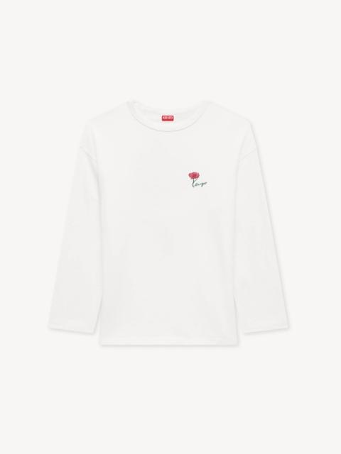 KENZO 'KENZO Tulip' long sleeves relax T-shirt in cotton