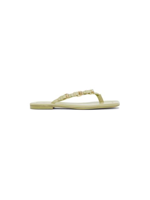 BY FAR Green Mare Flip Flop Sandals
