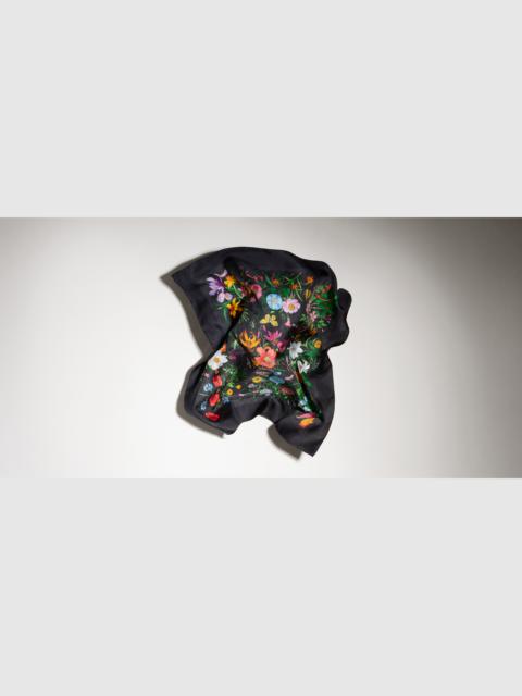 GUCCI Printed GG silk twill carré