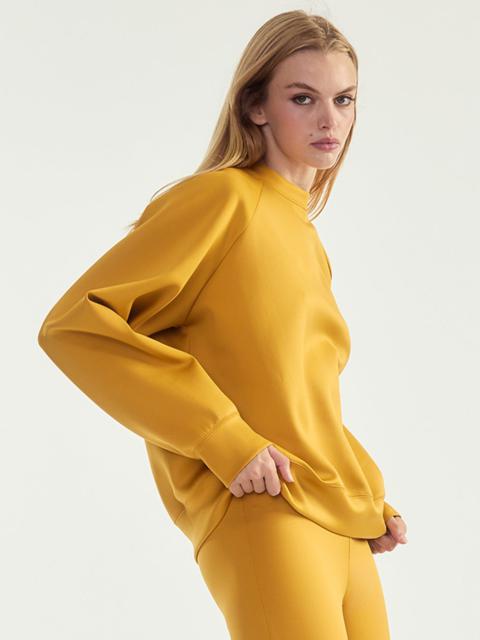 CYNTHIA ROWLEY Bonded Pullover Sweatshirt