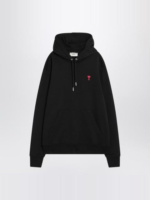BLACK ORGANIC COTTON AMI DE COEUR SWEATSHIRT
