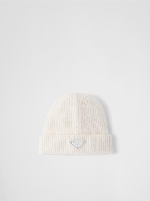 Wool and cashmere beanie