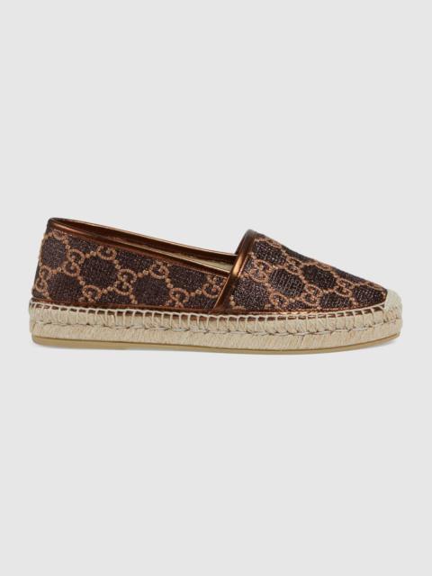 GUCCI Women's Heritage GG lamé espadrille