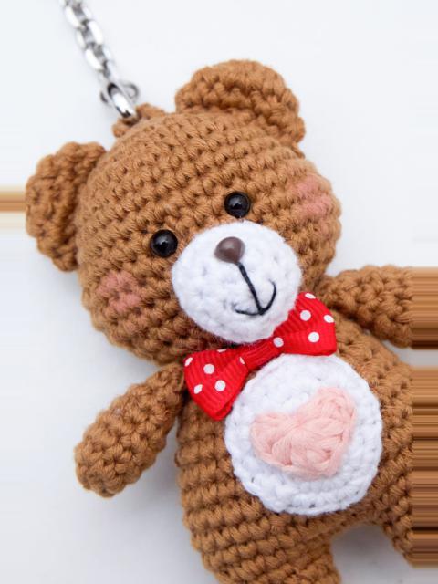 GUIZIO BLUSHIE BEAR BAG CHARM
