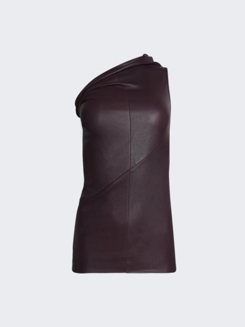 Athena Leather Tank Top Amethyst