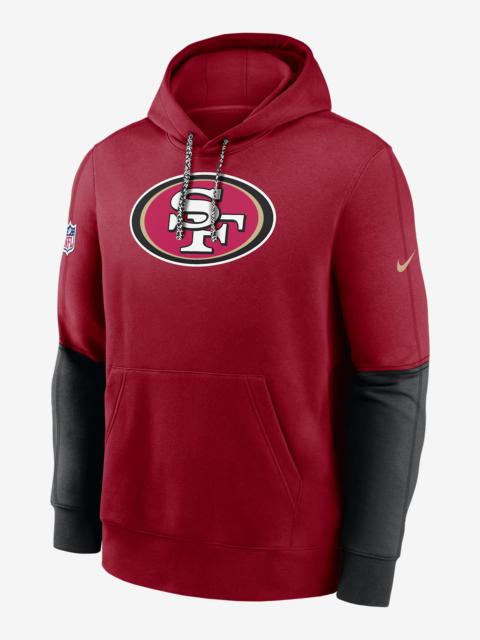 Nike San Francisco 49ers Sideline Team Issue Club Men's Nike NFL Pullover Hoodie