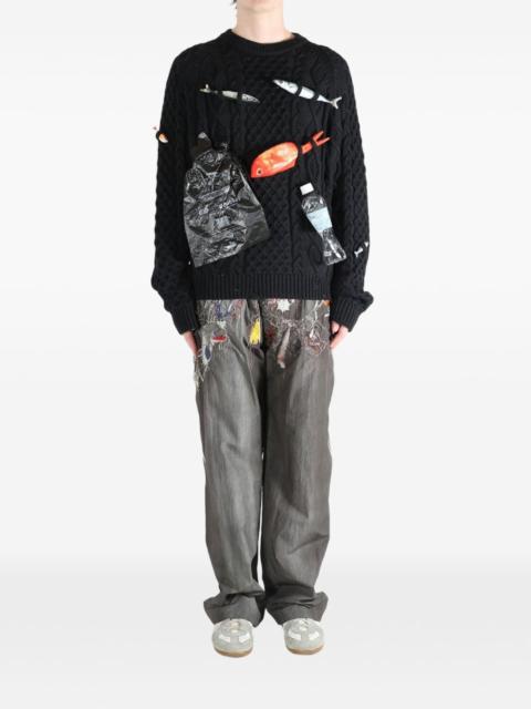 doublet Caught In The Cable Fisherman sweater