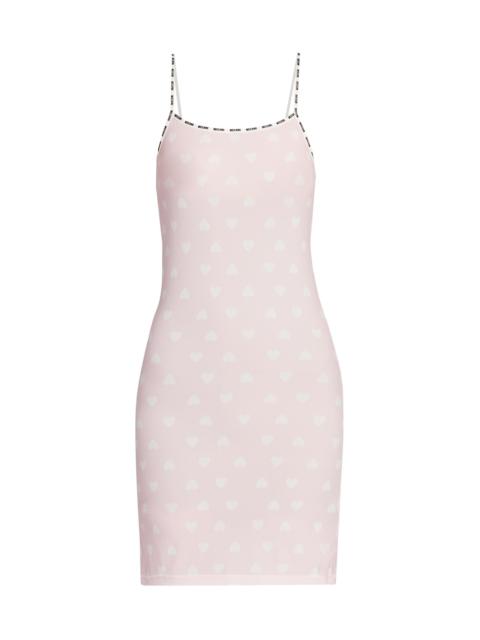 Moschino Women's Heart-Print Microfiber Petticoat - Multi Pink
