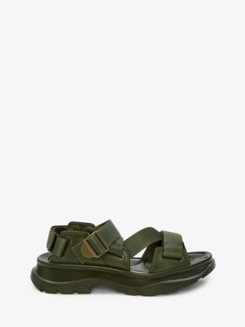 Alexander McQueen Tread Sandal in Khaki