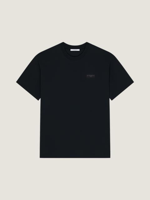 Givenchy T-SHIRT IN COTTON WITH GIVENCHY PARIS GROS GRAIN