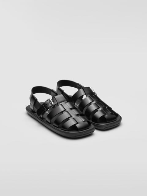 Prada Brushed leather sandals