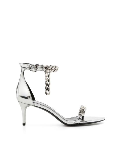 chain-detail heeled sandals
