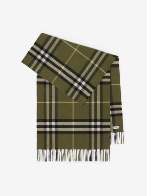 Burberry Wide Check Cashmere Scarf