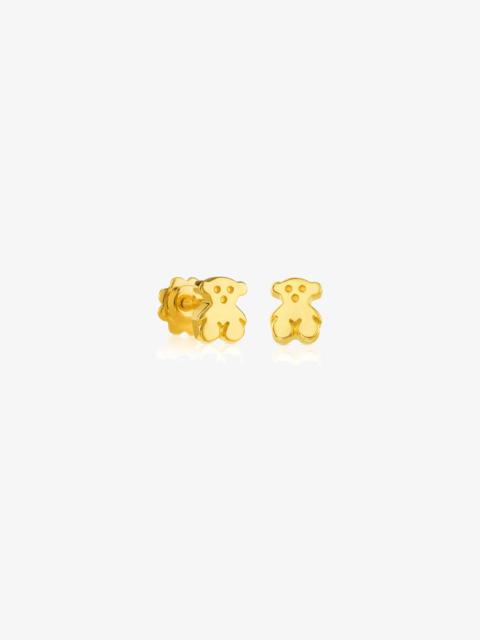 TOUS 18K solid gold Puppies Earrings Bear motif