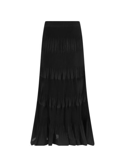 MEIMEIJ plissé tiered skirt