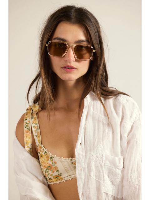 FREE PEOPLE Luna Classic Aviator Sunglasses