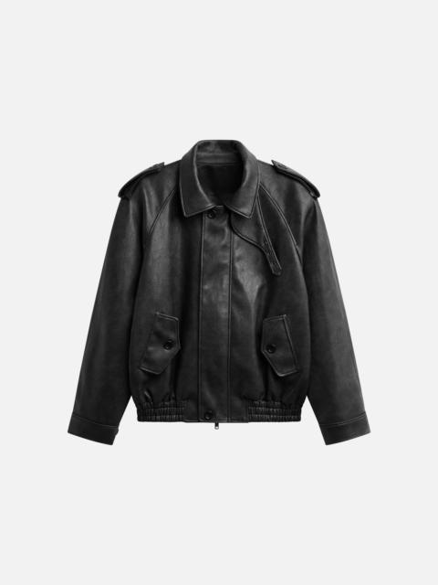 The Frankie Shop Nyland Faux Leather Padded Jacket - Black