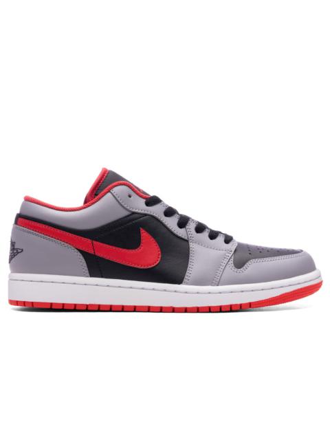 Jordan AIR JORDAN 1 LOW - BLACK/FIRE RED/CEMENT GREY