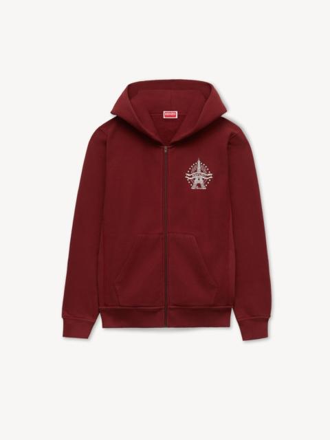 KENZO 'KENZO Eiffel Tower Design' zip-up hoodie in cotton