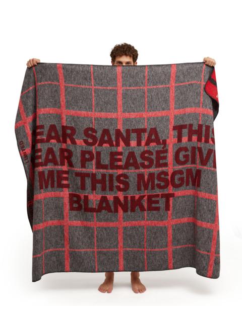 MSGM Christmas Limited Edition Blanket