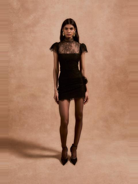 SILENTIUM MINI DRESS IN BLACK LACE