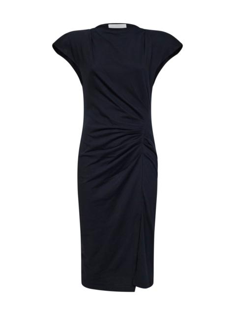 Isabel Marant Étoile Black cotton jersey Nadeline midi dress