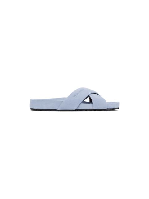 WALES BONNER Blue Criss-Cross Sandals