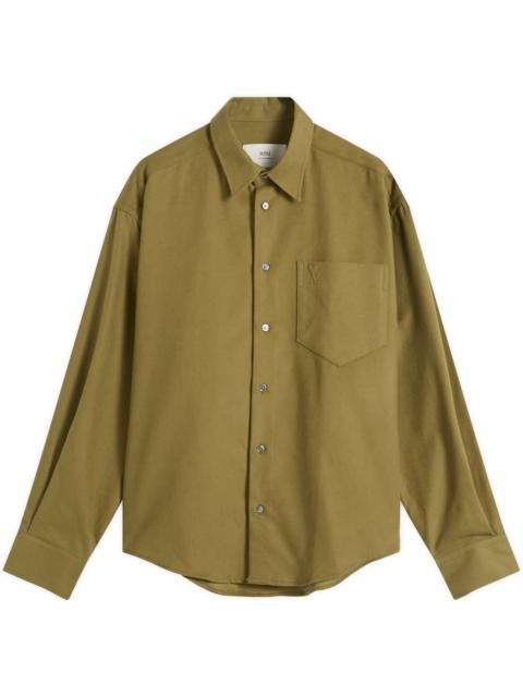 AMI Paris AMI Paris Brushed Cotton Oxford Boxy Shirt