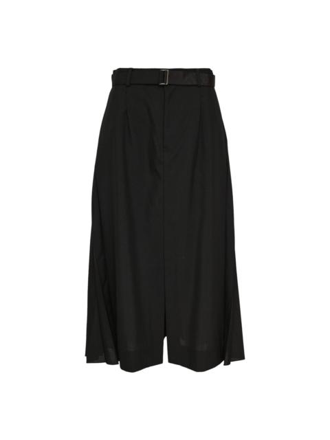 sacai Belted Suiting Midi Skirt