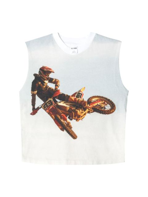 Baby Muscle Motocross-print top