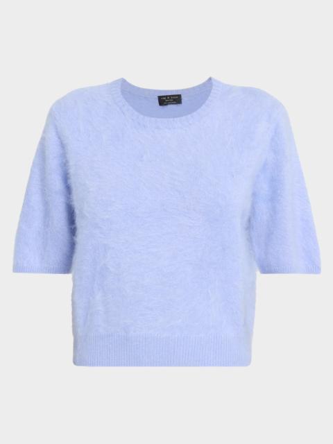 rag & bone Jada Cashmere Short-Sleeve Sweater