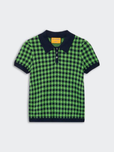 GUEST IN RESIDENCE Gingham Shrunken Polo