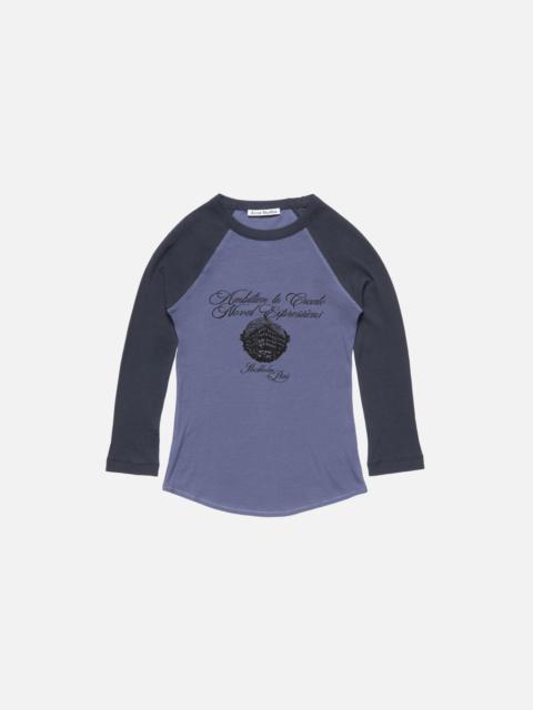 Acne Studios Jersey t-shirt with logo - Denim Blue