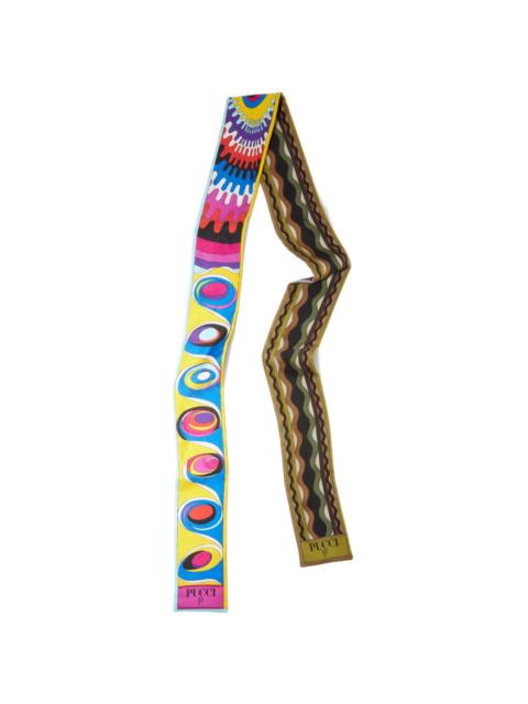 PUCCI Bersaglio-print silk scarf