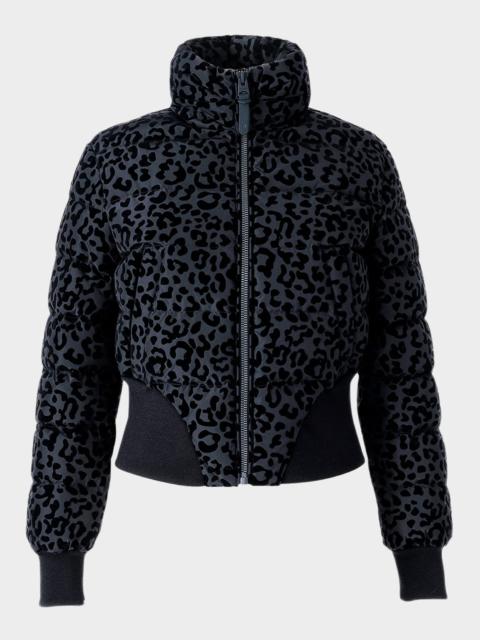 MACKAGE Yaya-FLP Leopard Short Down Jacket