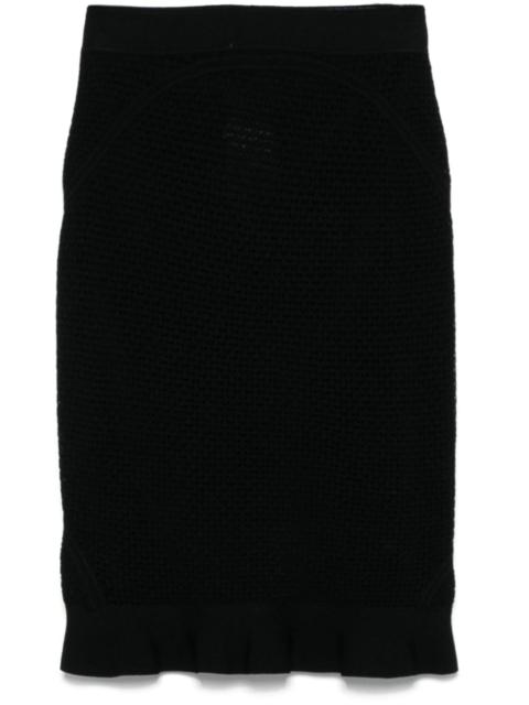 TOM FORD crochet-knit skirt