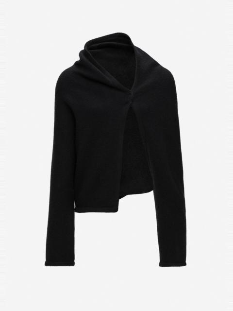MAGDA BUTRYM Wrap cardigan in black