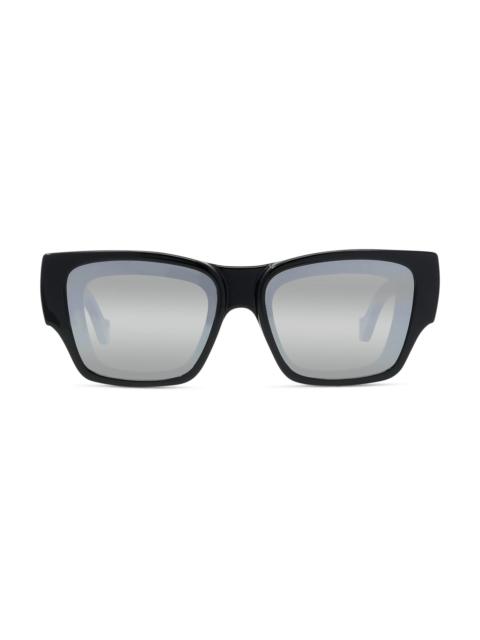 Loewe Women's x Paula's Ibiza 56MM Square Sunglasses - Shiny Black Smoke